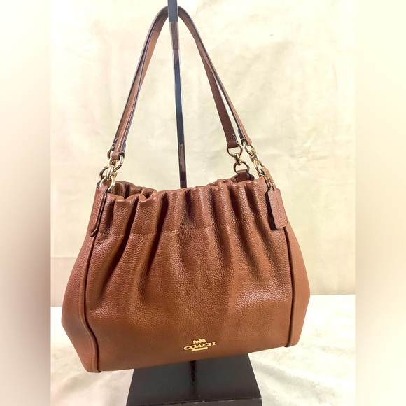 Coach Bags Coach Maya Shoulder Bag Pebble Leather Tri Section Nwot